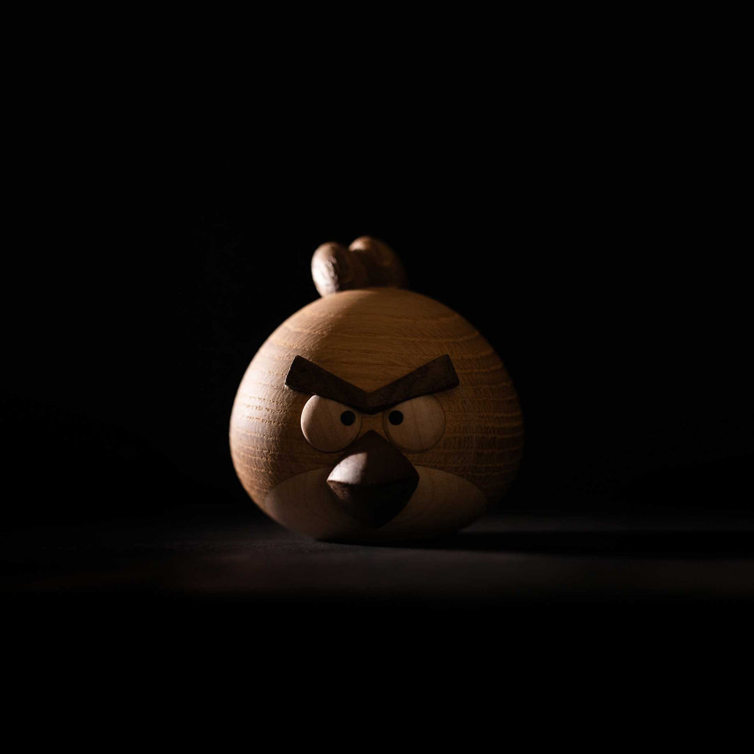 ANGRY BIRDS X RED SMALL - Wooden Comic Figurine - Oak 7 cm high | Jakob Burgsø | boyhood
