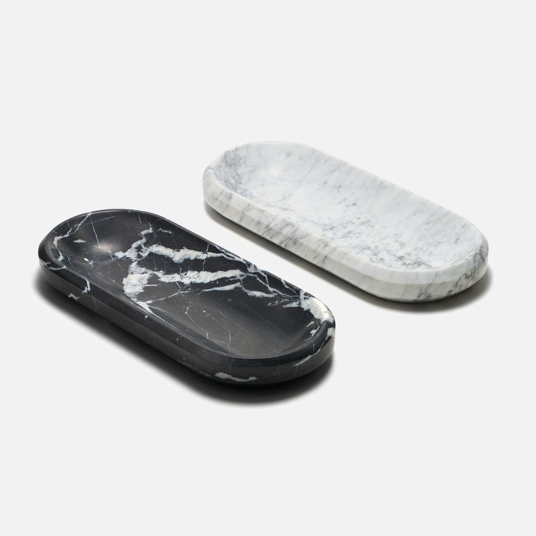 FACET BOWL - Ablage - Große Schale aus schwarzem Marquina Marmor - 31 cm | Craighill