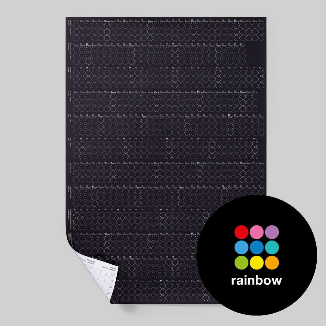 HIGH RAINBOW - Jahresplaner - Hochformat | dot on