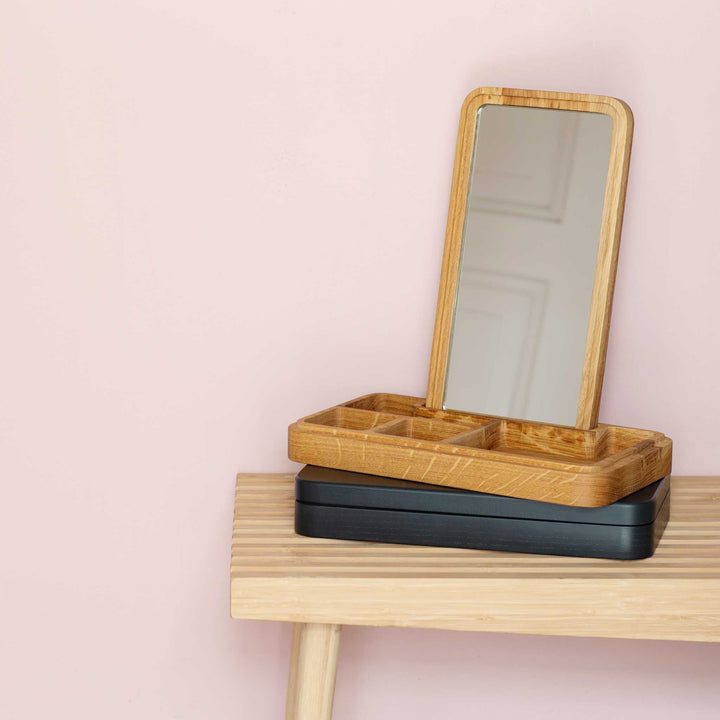 MIRROR BOX - Schmuck- & Aufbewahrungskasten mit Spiegel aus Holz | Grounded Craftwork | Spring Copenhagen