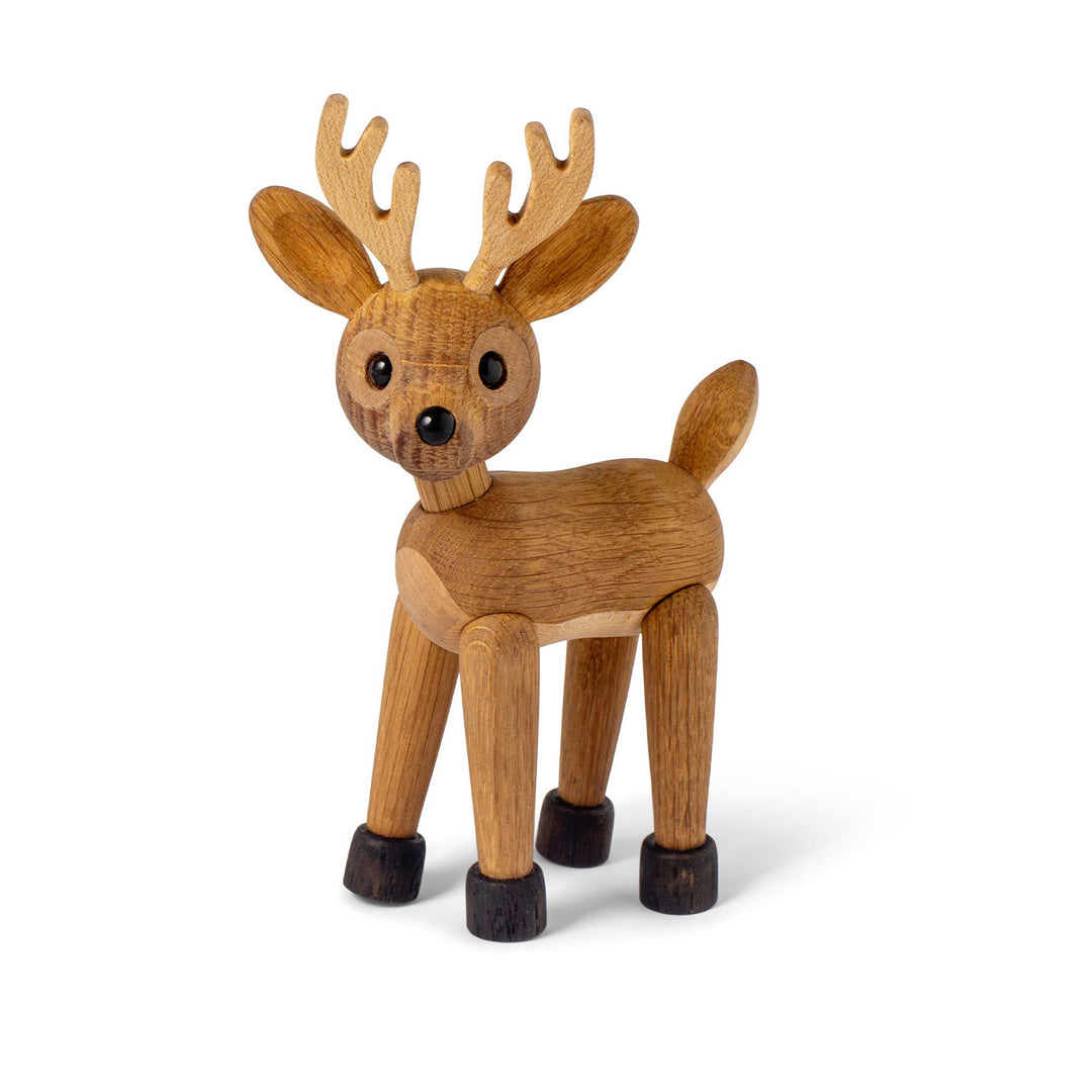 Holzhirsch Spirit – Eiche · 14 cm