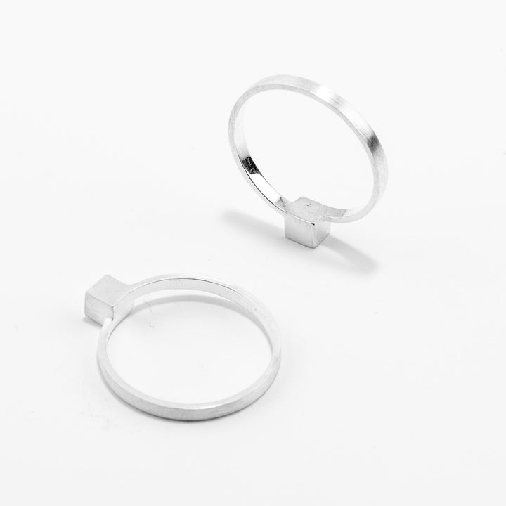 CUBE | 925er Sterling Silber RING | Jonathan Radetz