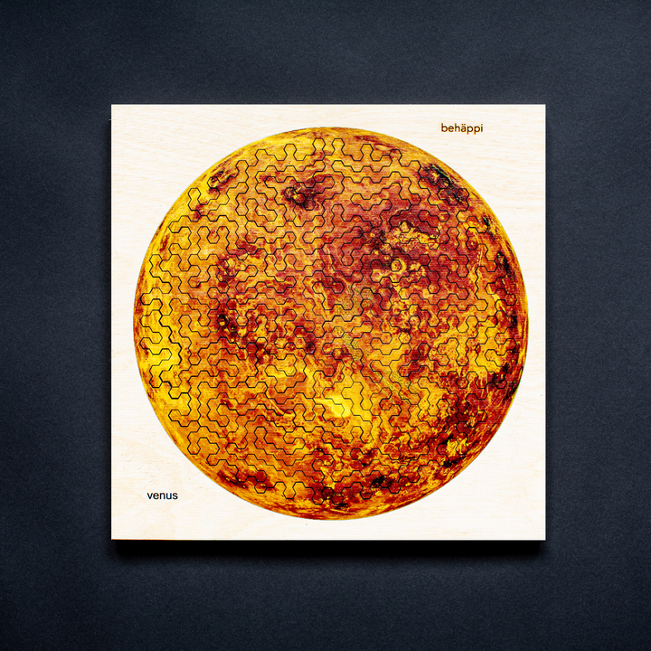 VENUS | Extraordinary Wooden IQ PUZZLES | Planetary Series | Level Hard | Behäppi