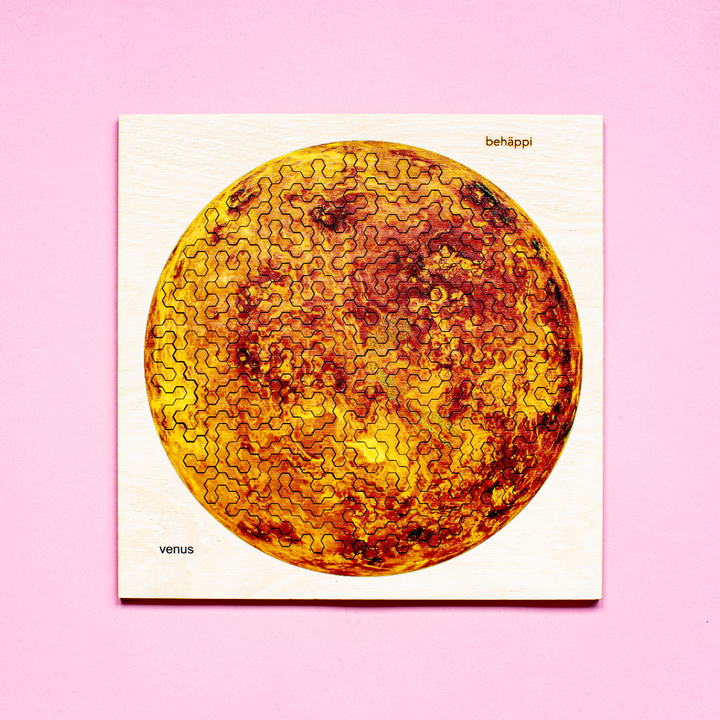 VENUS | Extraordinary Wooden IQ PUZZLES | Planetary Series | Level Hard | Behäppi
