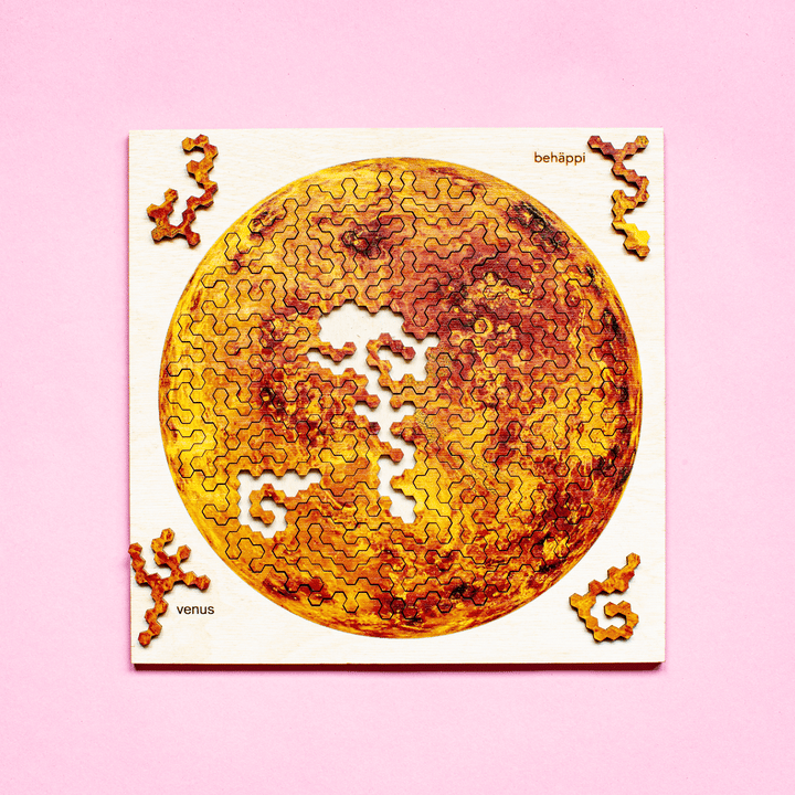 VENUS | Extraordinary Wooden IQ PUZZLES | Planetary Series | Level Hard | Behäppi