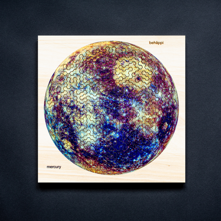 MERCURY | Extraordinary Wooden IQ PUZZLES | Planetary Series | Level Hard | Behäppi