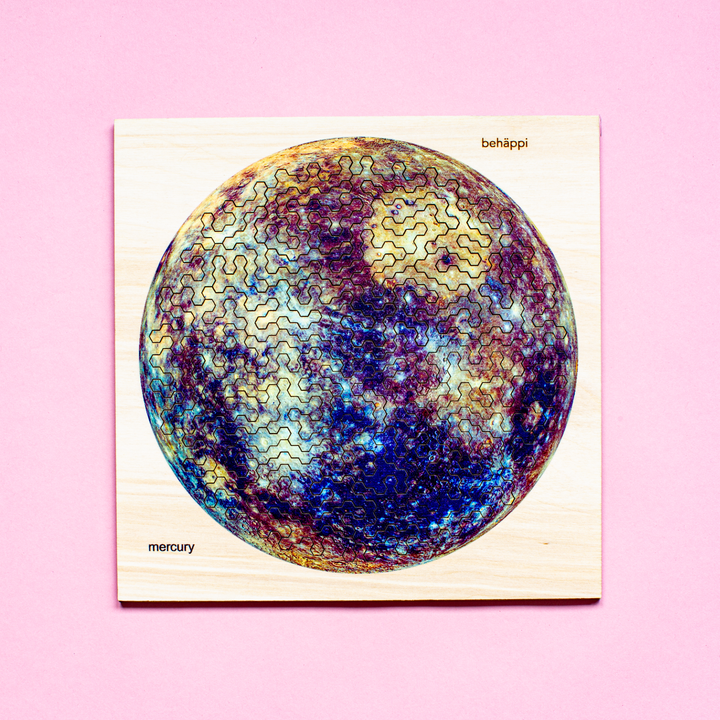 MERCURY | Extraordinary Wooden IQ PUZZLES | Planetary Series | Level Hard | Behäppi