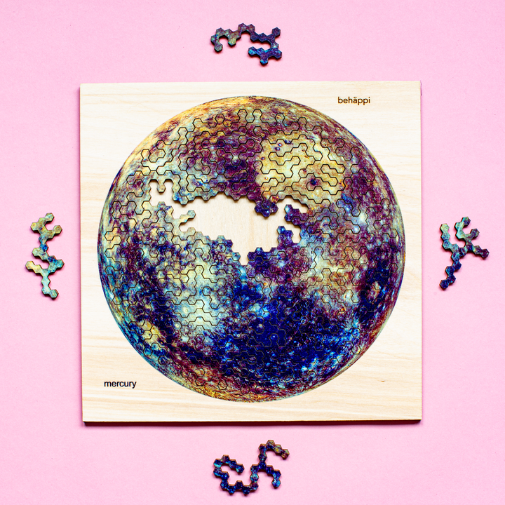 MERCURY | Extraordinary Wooden IQ PUZZLES | Planetary Series | Level Hard | Behäppi
