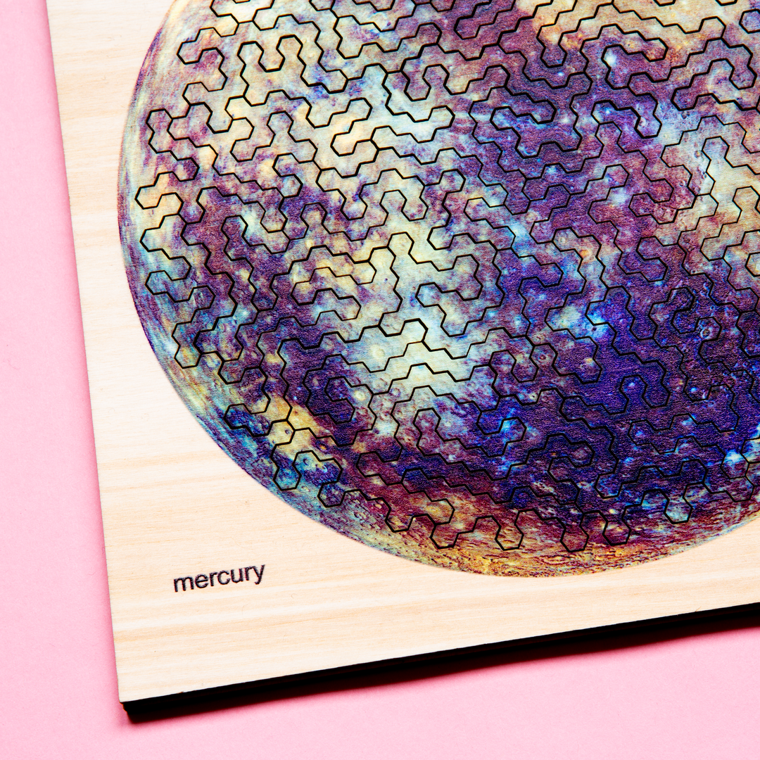MERCURY | Extraordinary Wooden IQ PUZZLES | Planetary Series | Level Hard | Behäppi