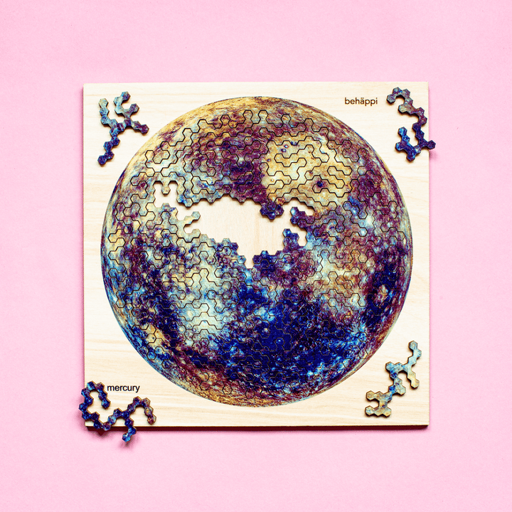 MERCURY | Extraordinary Wooden IQ PUZZLES | Planetary Series | Level Hard | Behäppi