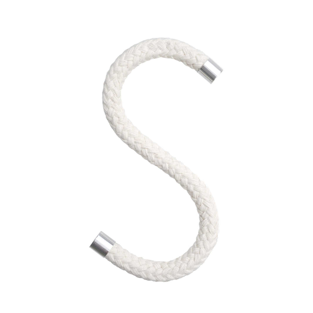 ROPE HOOK Cotton | Naturfarbene Textil-S-KLEIDERHAKEN aus Seil | 5er Set | Peppermint Products