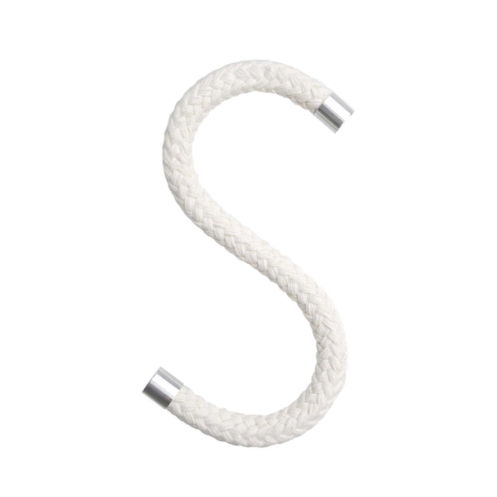 ROPE HOOK Cotton | Naturfarbene Textil-S-KLEIDERHAKEN aus Seil | 5er Set | Peppermint Products