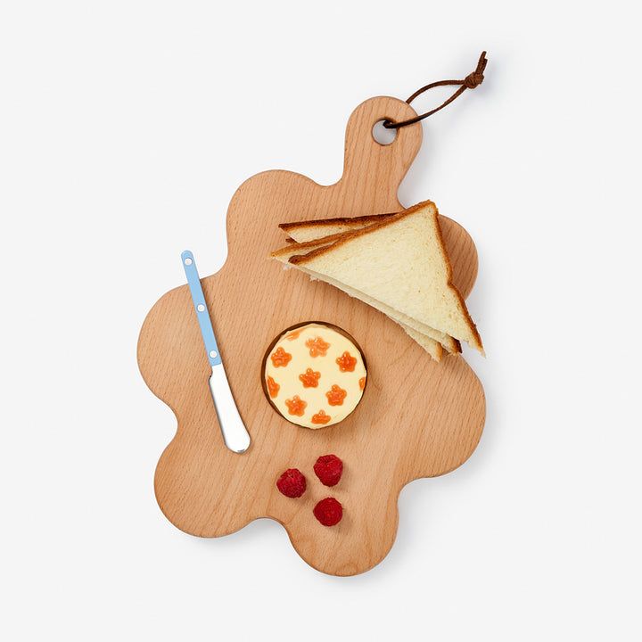 SERVING FRIENDS BOARD - large wooden cutting board - 28x37 cm | Selena Liu | Areaware