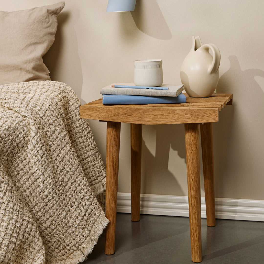 UNO ORA - elegant, wooden Stool (Taburet) - 38 cm | Spring Copenhagen