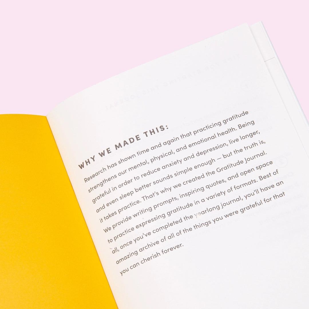 GRATITUDE - undatiertes Journal, Planer & Tagebuch für 12 Monate | Poketo