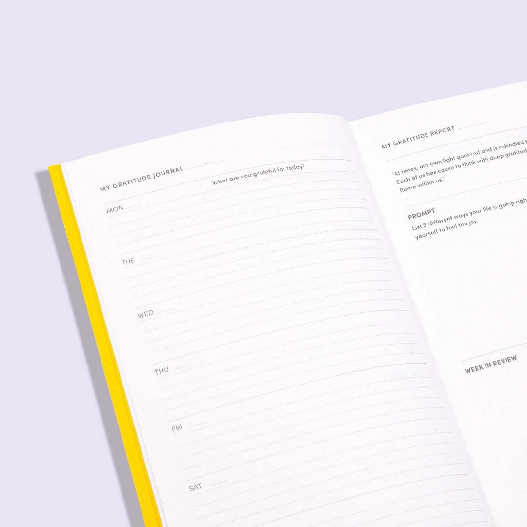 GRATITUDE - undatiertes Journal, Planer & Tagebuch für 12 Monate | Poketo