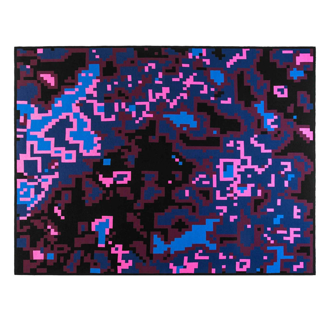 DIGITAL SUNSET | THROW | 185x140 cm | Merino Wool & Silk | Cristian Zuzunaga