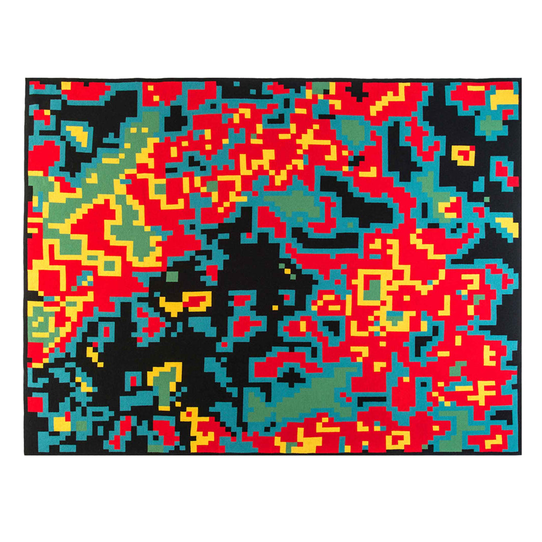 DIGITAL SUNRISE | THROW | 185x140 cm | Merino Wool & Silk | Cristian Zuzunaga