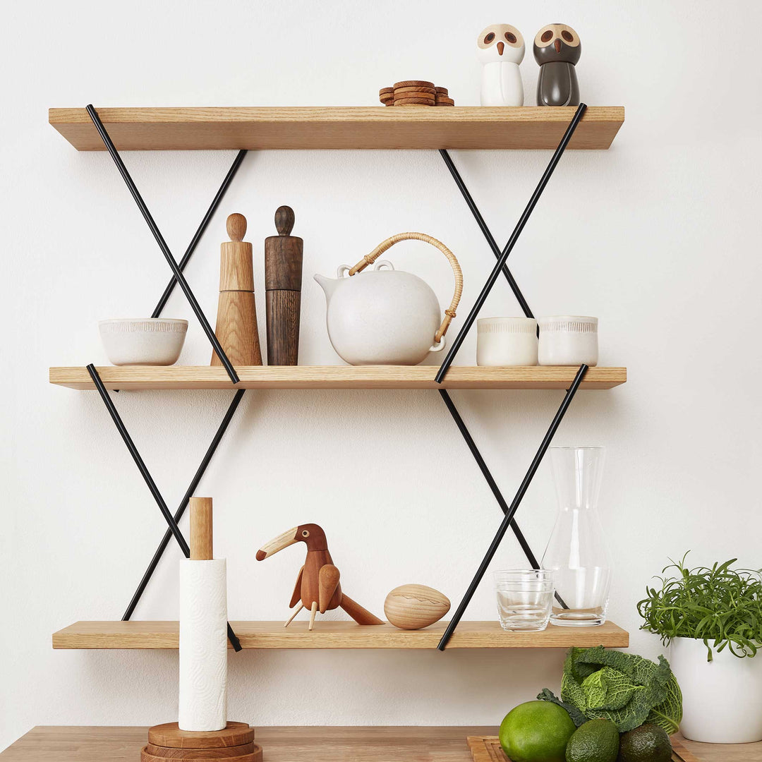 XO2 SHELVING SYSTEM | Base Module 80 cm wide | Natural Oak | Morten Gøttler | Spring Copenhagen