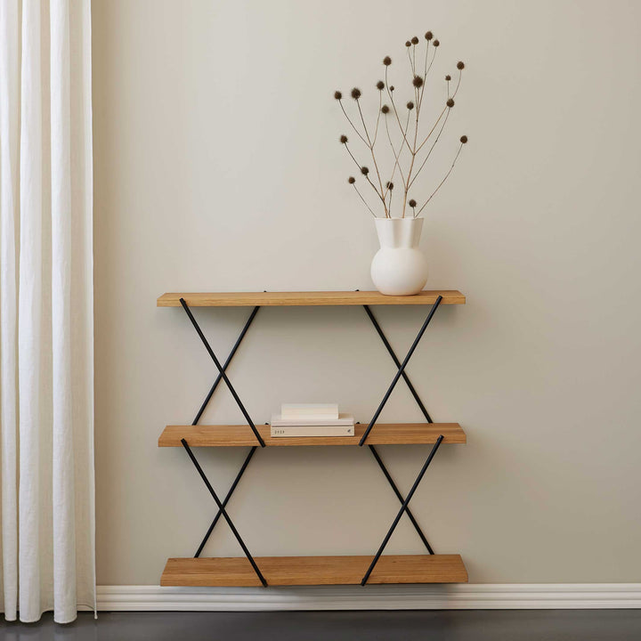 XO2 SHELVING SYSTEM | Base Module 80 cm wide | Natural Oak | Morten Gøttler | Spring Copenhagen