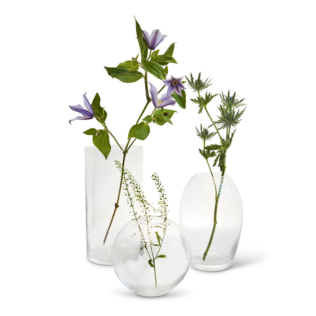 LAINE OVAL - Ovale Glas-Vase - H=20 cm | Samuli Helavuo | Spring Copenhagen