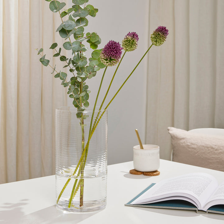 LAINE CYLINDRICAL - Glass Vase - H=25 cm | Samuli Helavuo | Spring Copenhagen