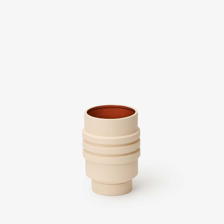 STRATA PLANT VESSEL | Creme PLANTER | Simone Brewster | Areaware