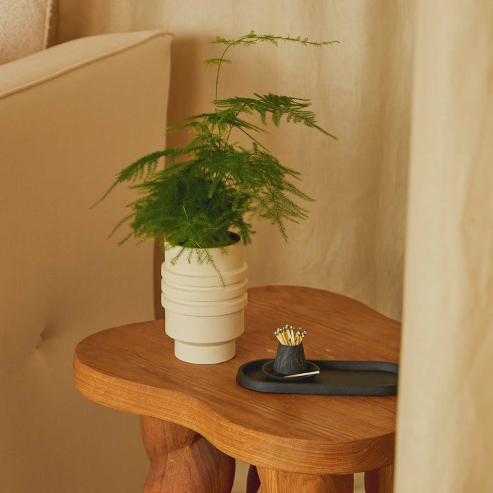 STRATA PLANT VESSEL | Creme PLANTER | Simone Brewster | Areaware