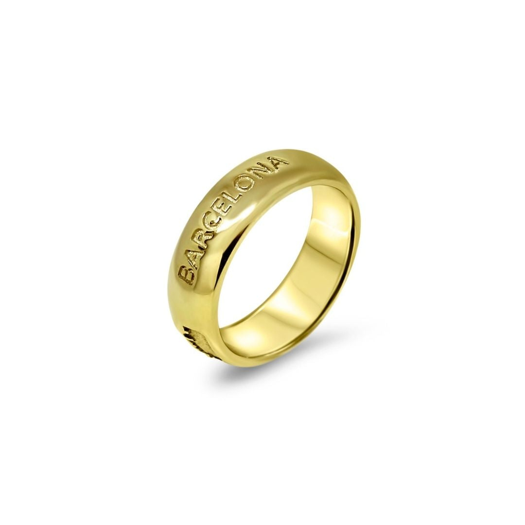 Ring 'Skyline Barcelona Gold'