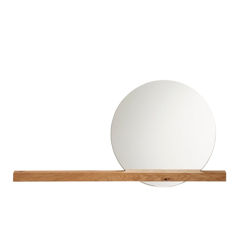 OAK 01 - wall shelf with mirror | weld & co