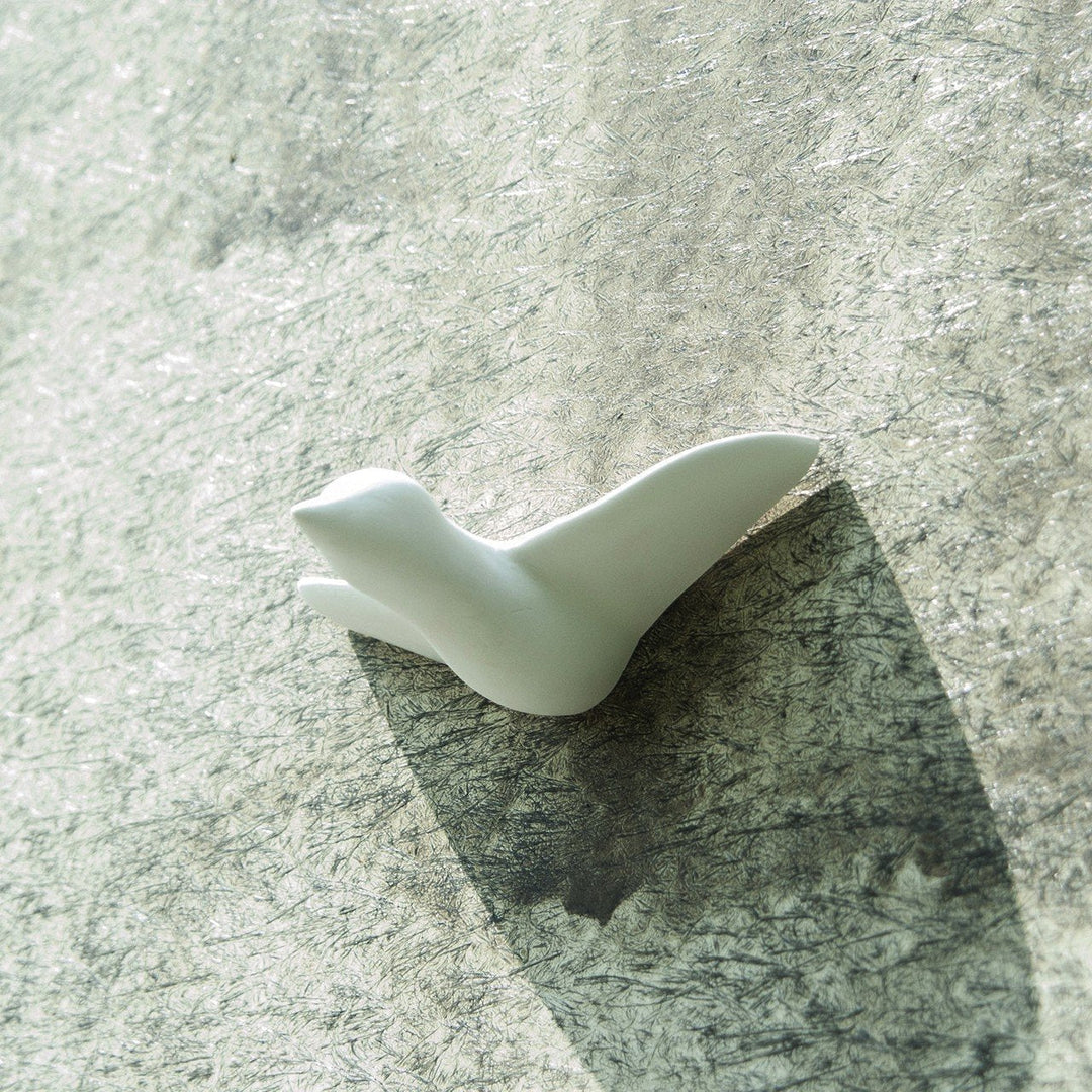 WEISSER DEKO VOGELSCHWARM – Dekovögel - 4er Set | Formpoet