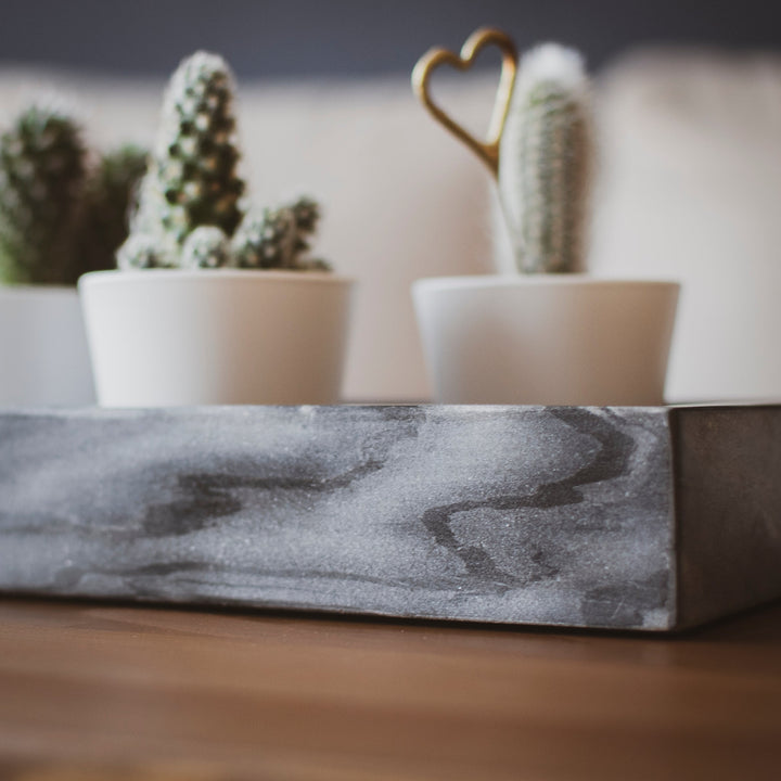 Square marble tray | adorist