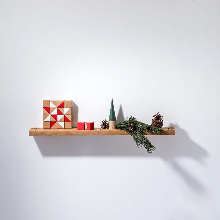 OAK - wall shelf with bookends | weld & co