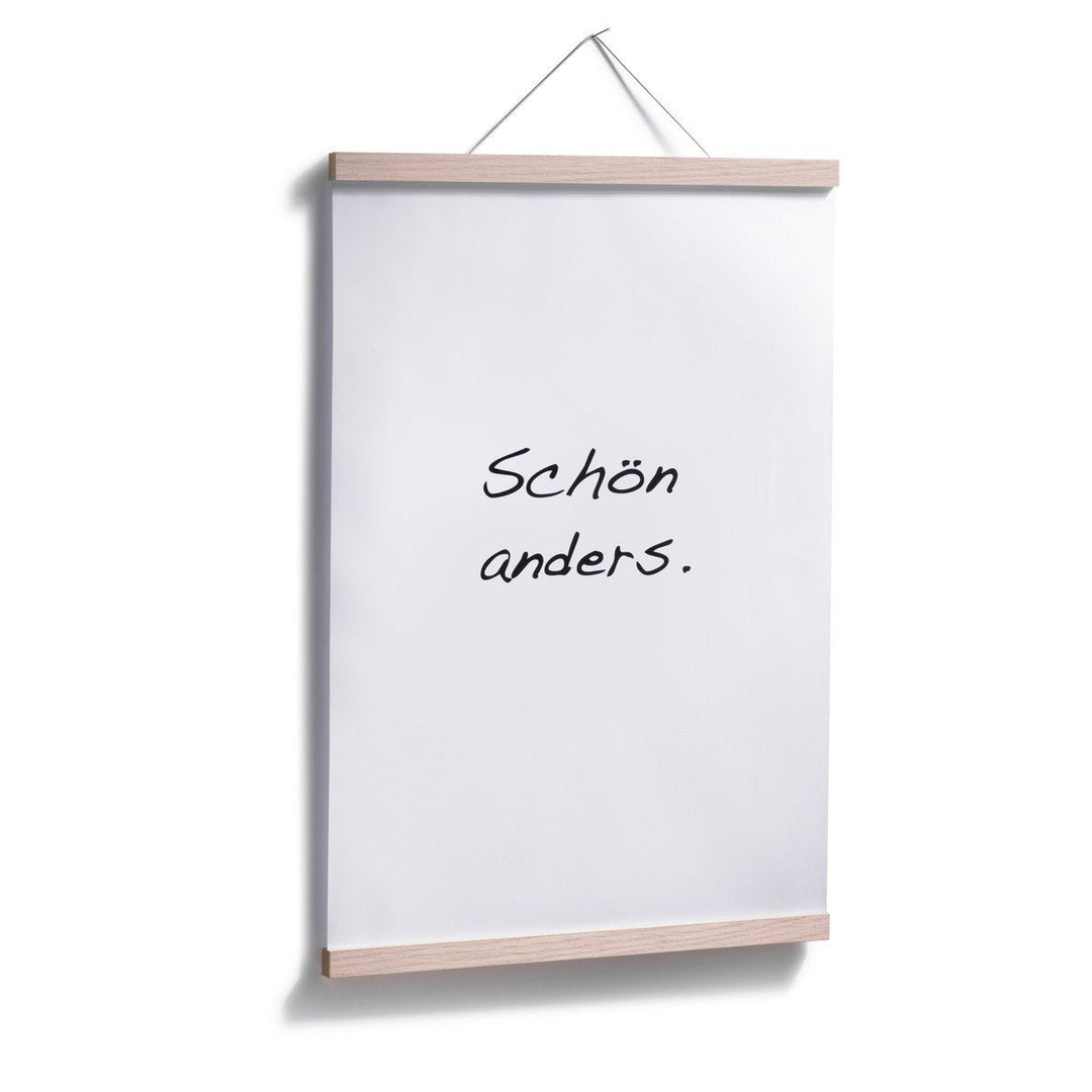 MAGNETISCH - Posterleiste aus Holz | side by side