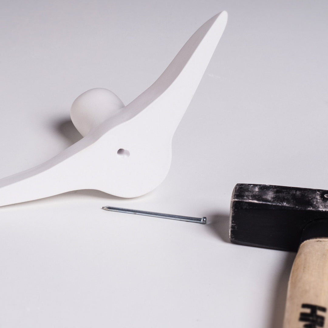 WEISSER DEKO VOGELSCHWARM - Dekovögel – 8er Set | Formpoet