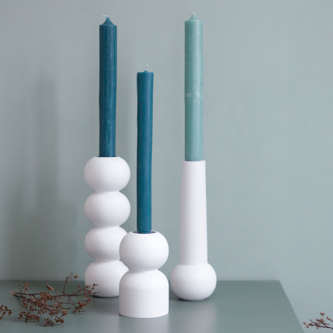 CONE LOW - Holz-Kerzenhalter 25 cm hoch | Lemon Lily