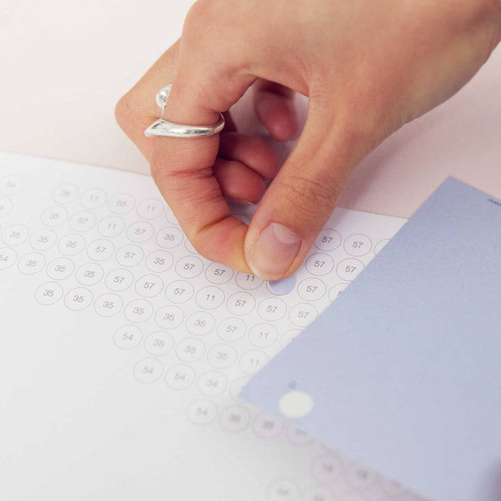 VERMEER PIXELART - glue by numbers with stickers - 50x70 cm | dot on