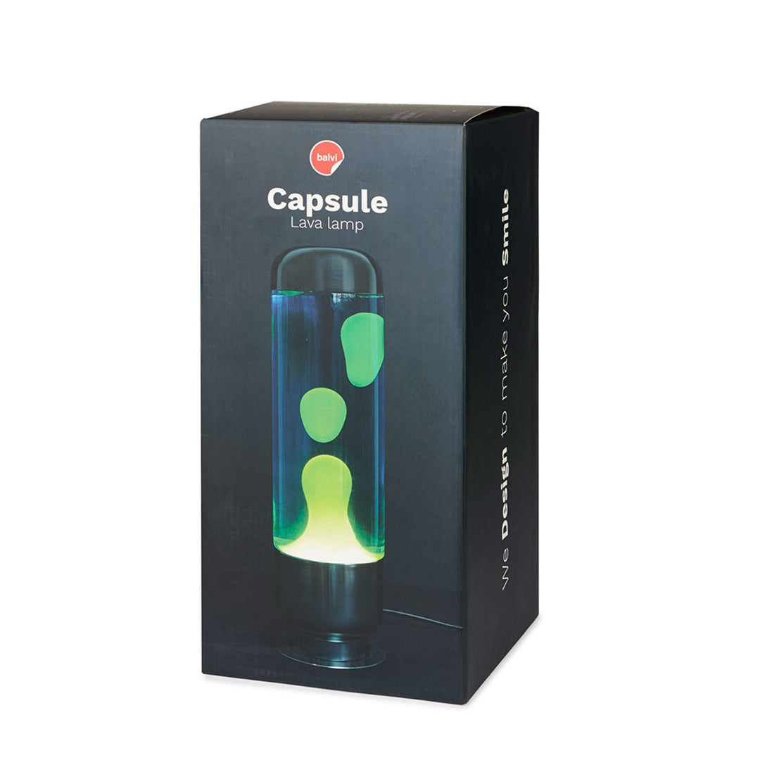 Lava Lamp Capsule – Green-Blue · Aluminium · 35 cm | Balvi