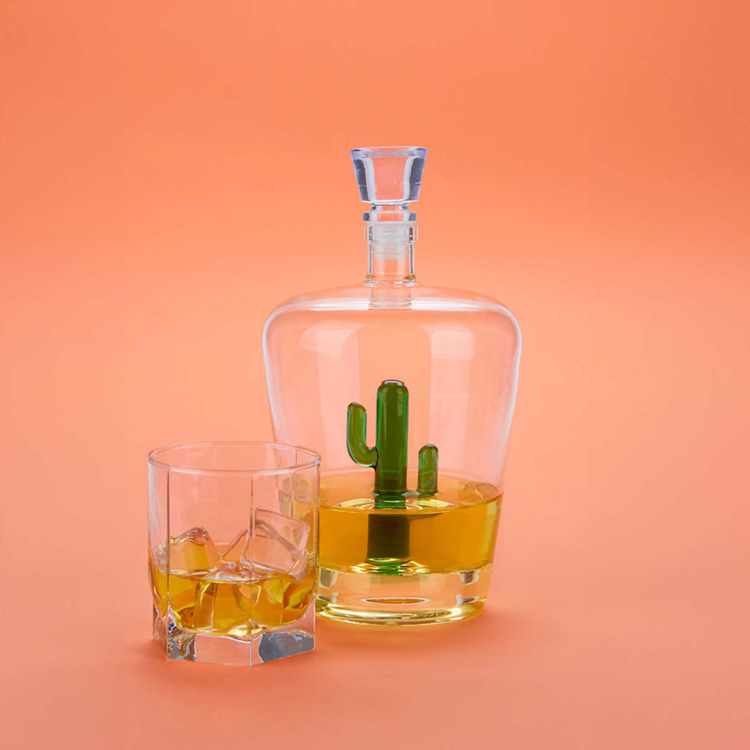 CACTUS - Liquor Bottle with little Green Cactus - 1 liter | BALVI