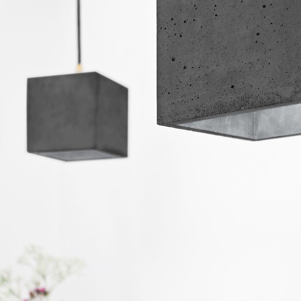 B1 - concrete pendant light - square | GANTlights