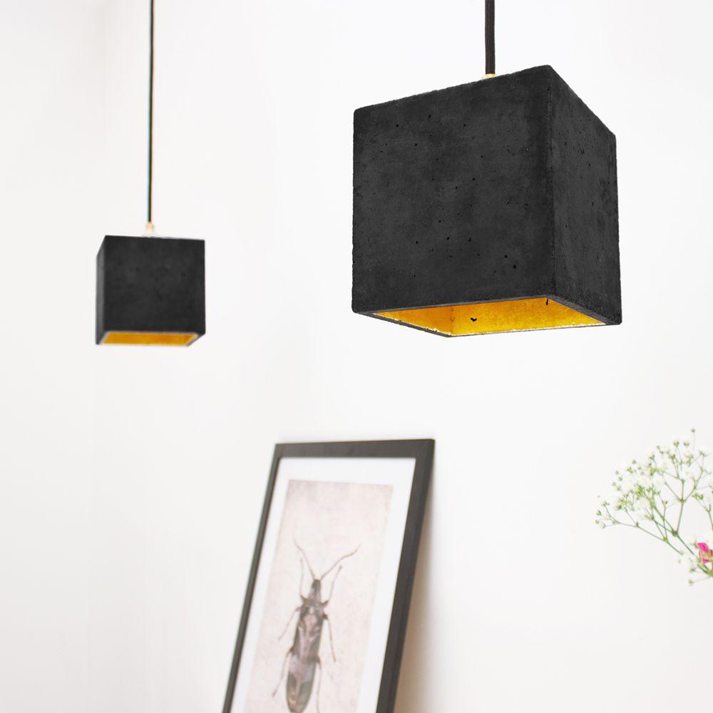 B1 - concrete pendant light - square | GANTlights