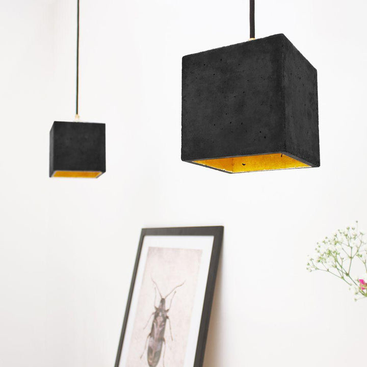 B1 - concrete pendant light - square | GANTlights