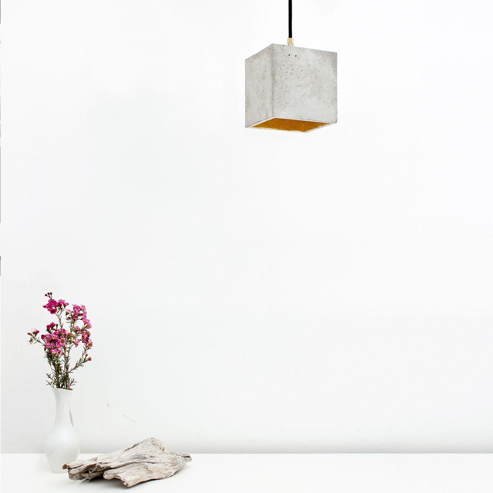 B1 - concrete pendant light - square | GANTlights