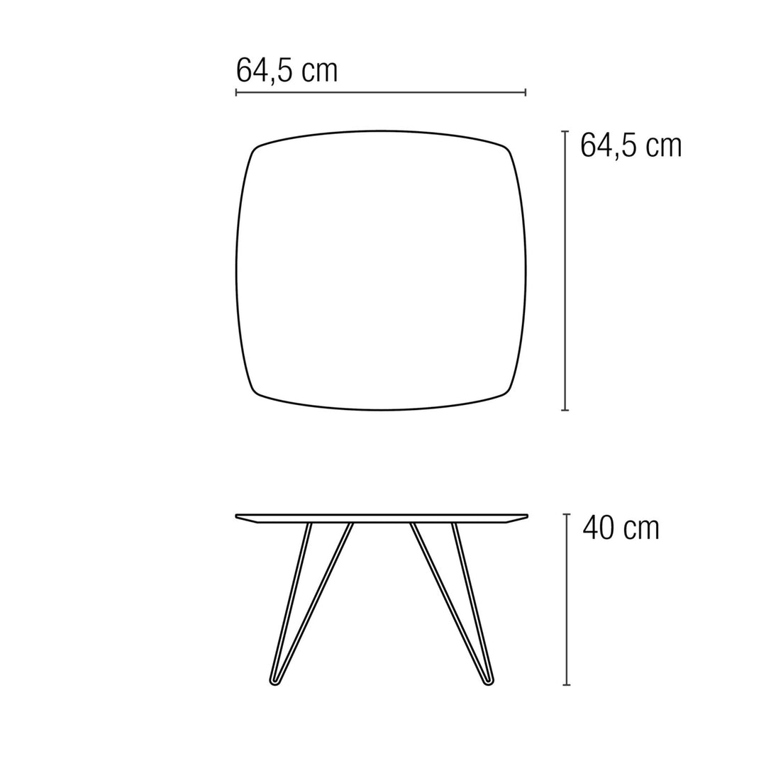 MINIMATE SQUARE - square side table - white | son of nils