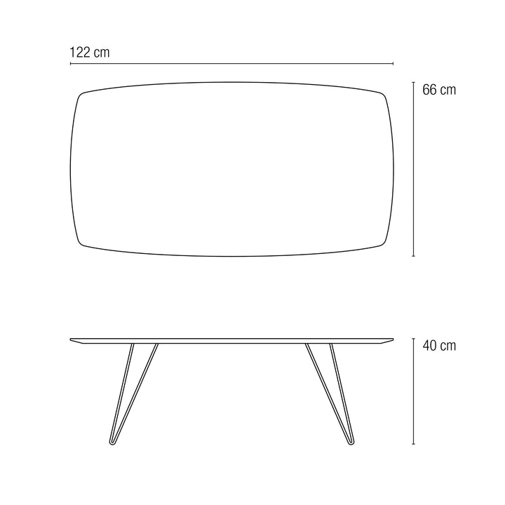 ROOMMATE - coffee and side table - white | son of nils