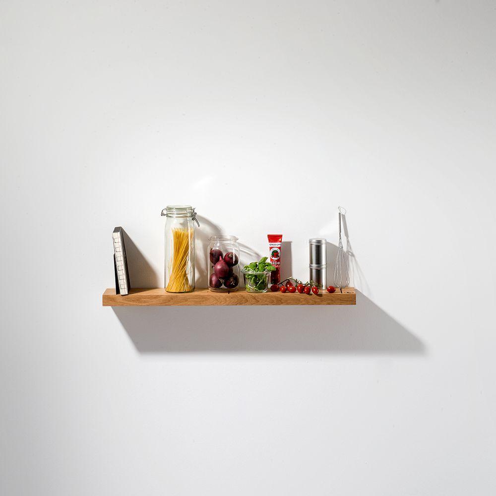 OAK - wall shelf with bookends | weld & co