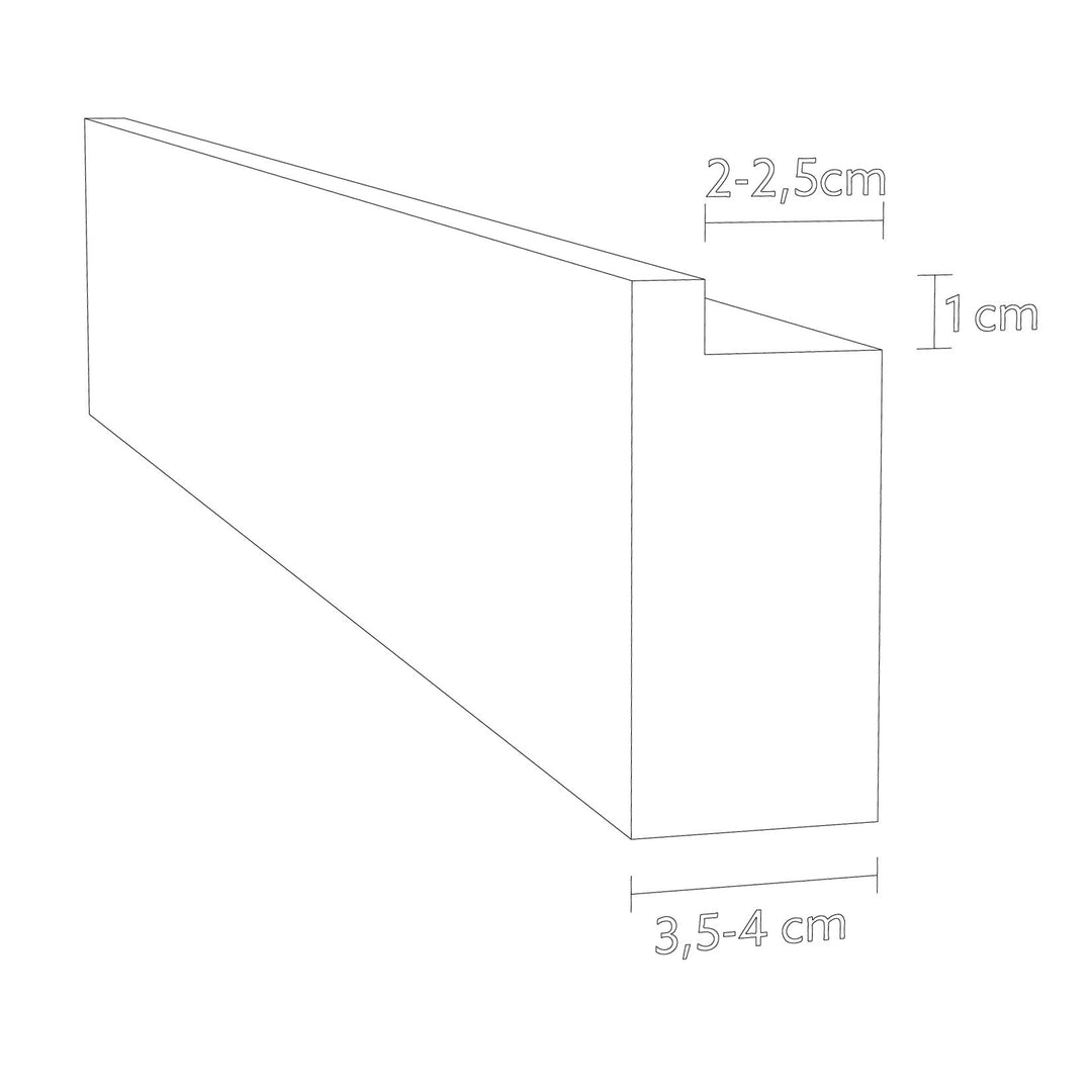 ALTHOLZ 01 - picture rail made from reclaimed wood | weld & co