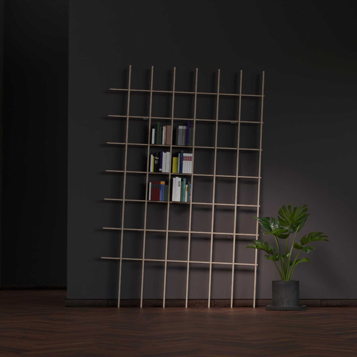 SCHLAGSEITE - bookshelf with inclination | BREUER & BONO