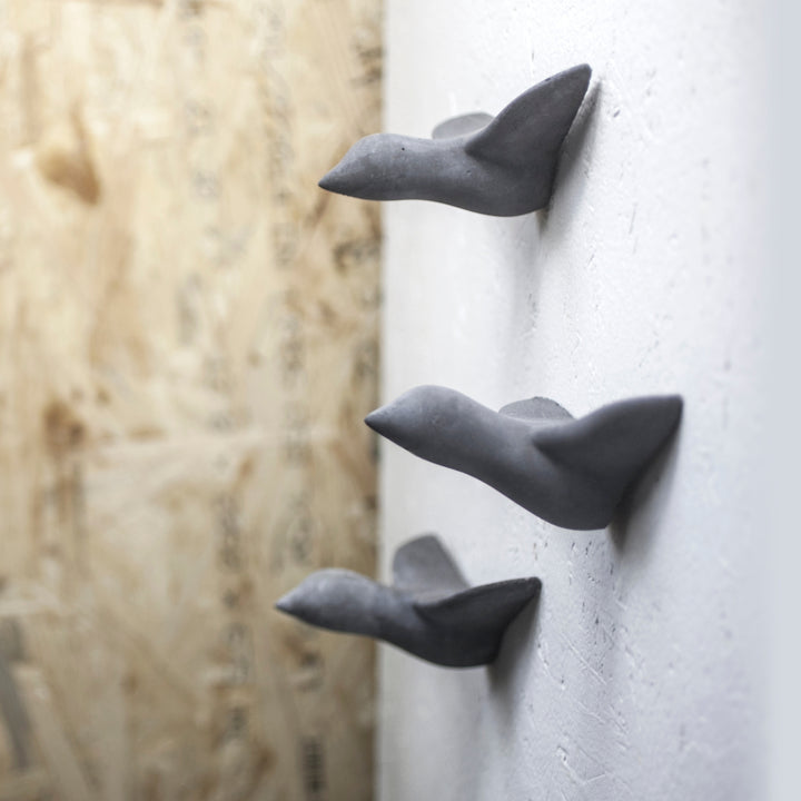 HUGE BIRD SWARM - coat hooks - set of 3 birds - large | Formpoet 