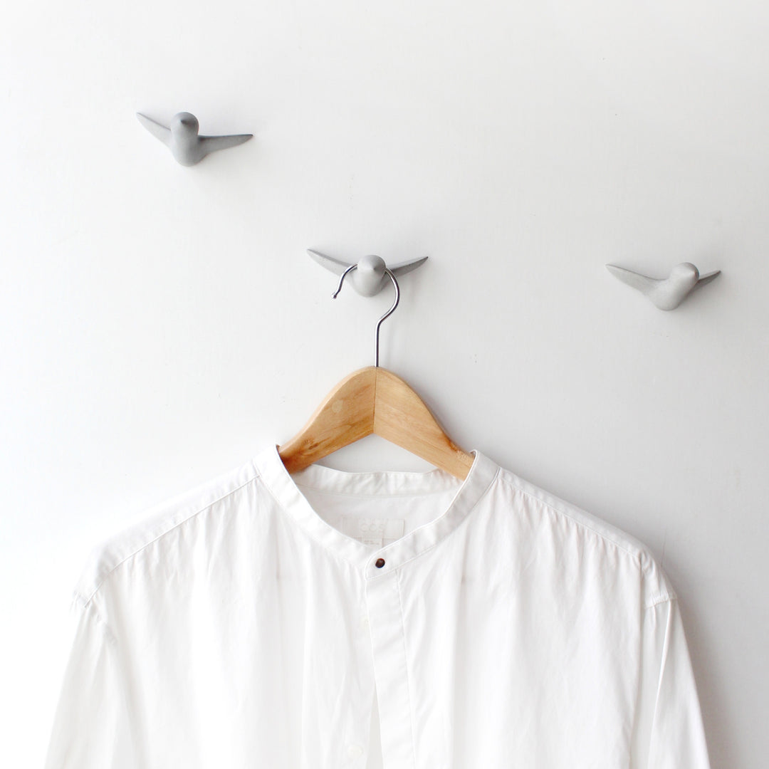 MINI BIRD SWARM - coat hooks - set of 3 birds - small | Formpoet 